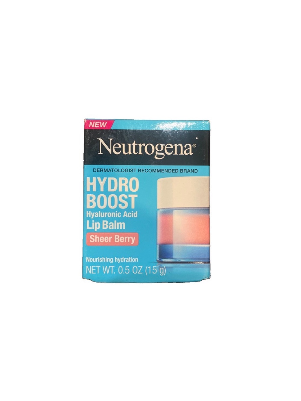 Neutrogena Hydro Boost Lip Balm Sheer Berry - Blue Box with Pink Label